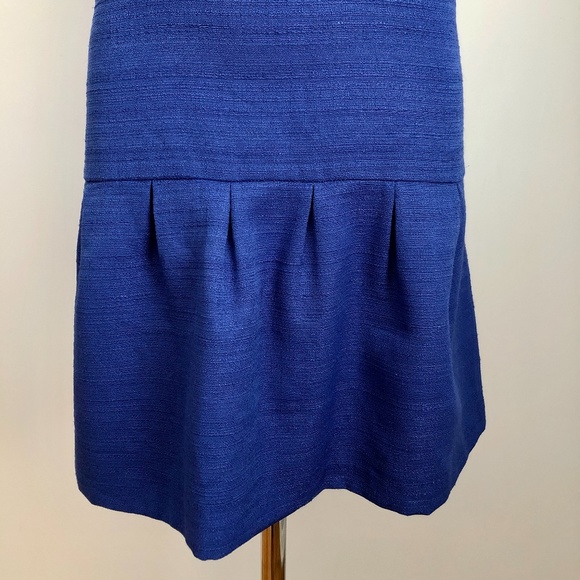Like-New LOFT Blue Ruffle-Hem Sleeveless Dress - Picture 5 of 11